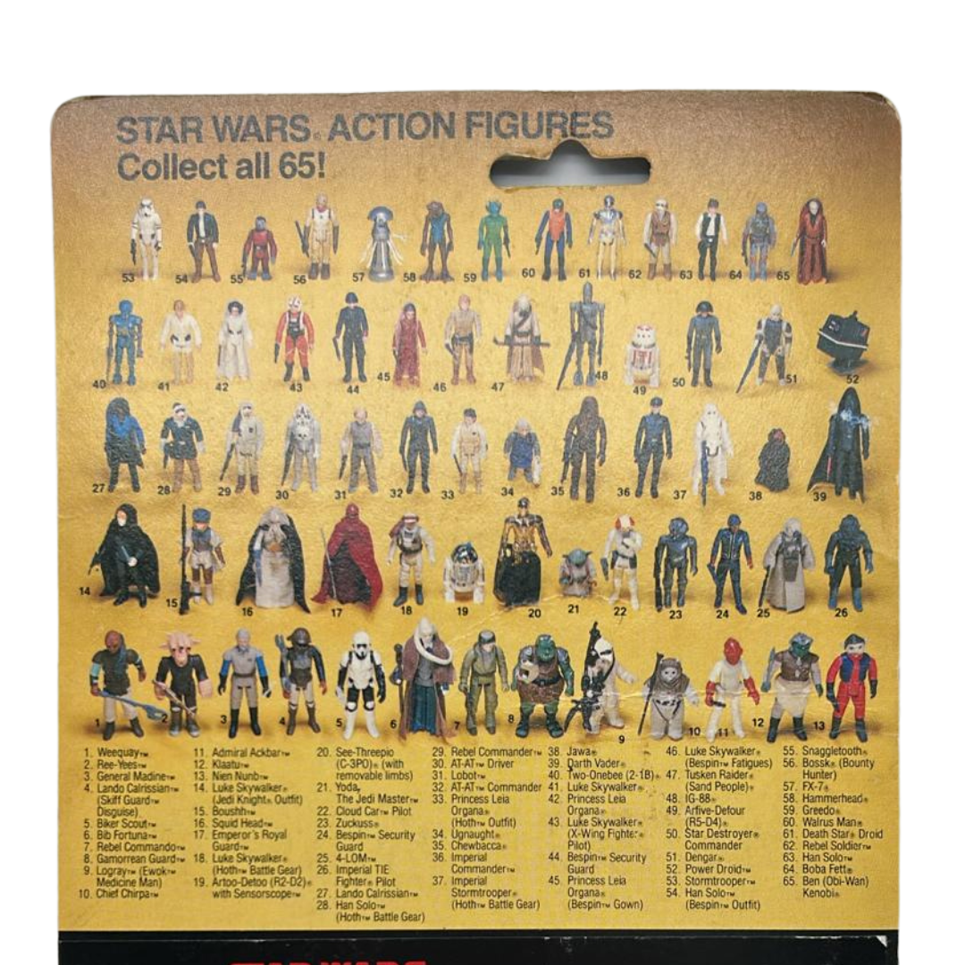 Vintage Star Wars Rees Yees MOC on Japanese card Tsukuda Original
