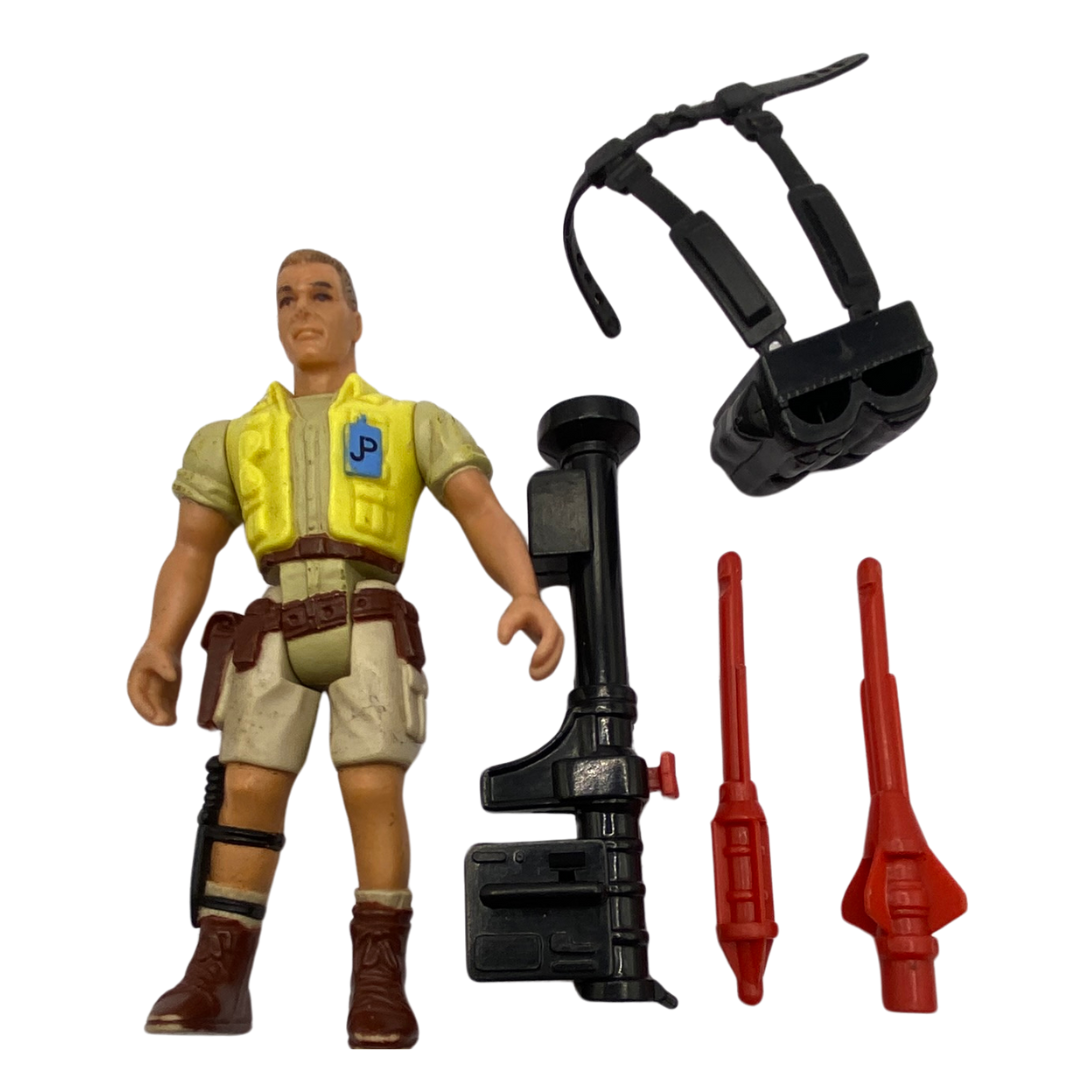 Jurassic Park Robert Muldoon figure complete Vintage Kenner toy 475