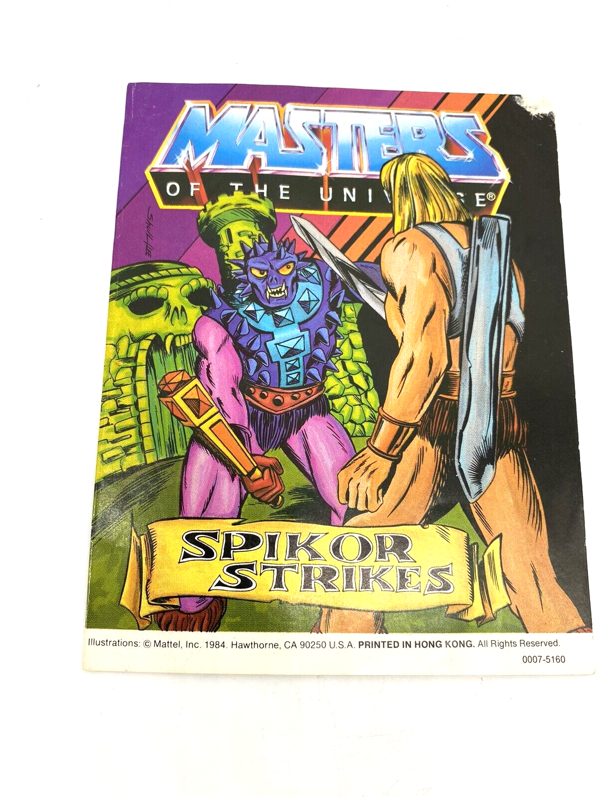 He-Man Spikor figure complete, comic included Heman, MOTU,