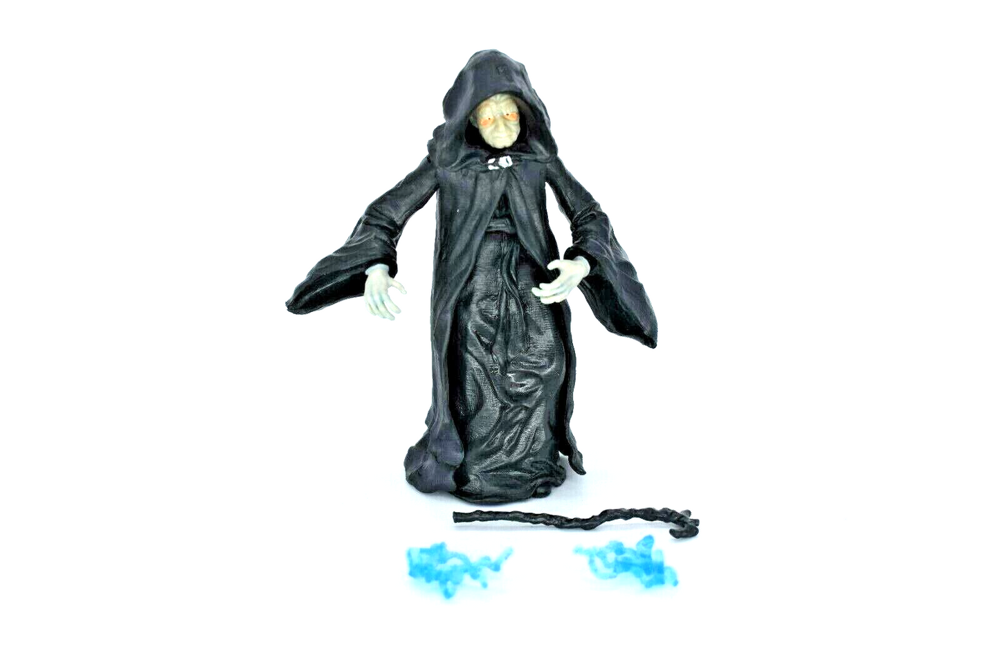 Emperor Palpatine LFL 2003 LFL by Hasbro with lighting bolts and cane