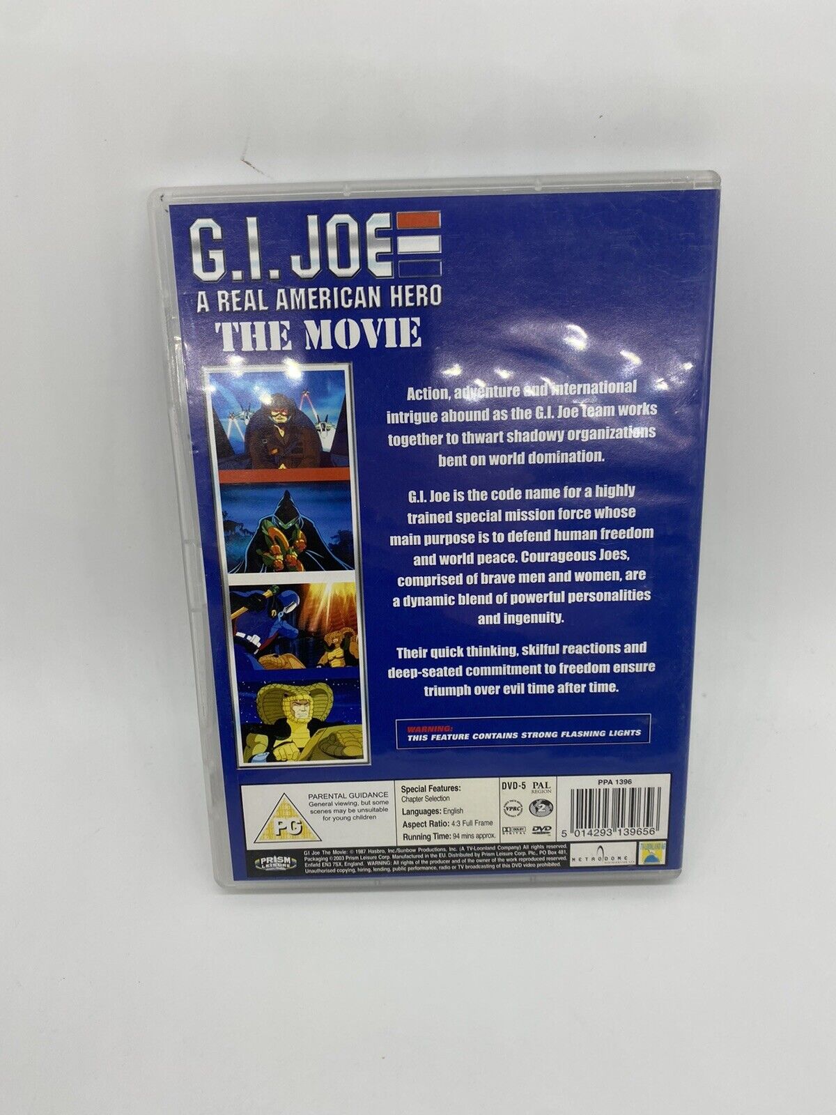 GI Joe, Action Force movie A Real American Hero, ARAH DVD