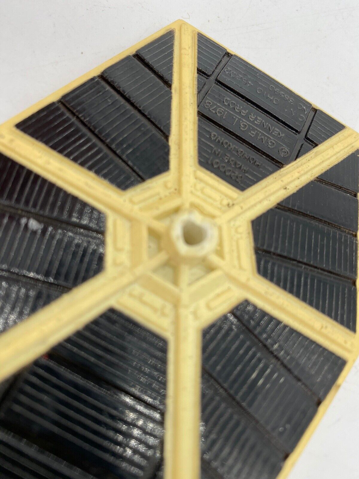 Vintage Star Wars, 1980s, die cast metal White Tie Fighter wing, damaged