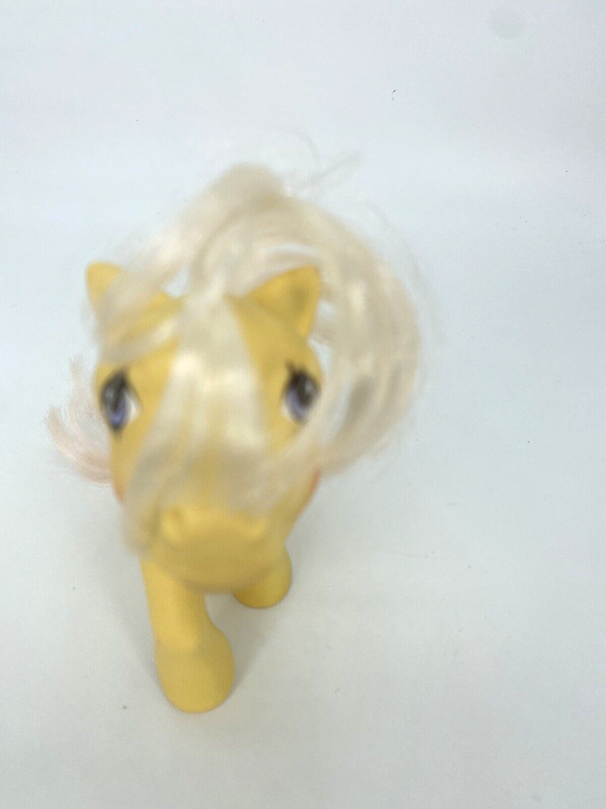 My Little Pony, Kiss curl, yellow, G1 Hasbro 1984, mlp, 1980s, baby