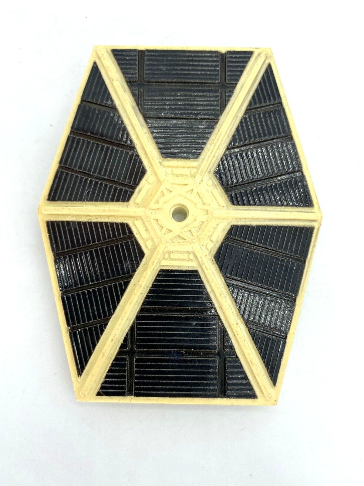 Vintage Star Wars, 1980s, die cast metal White Tie Fighter wing, damaged