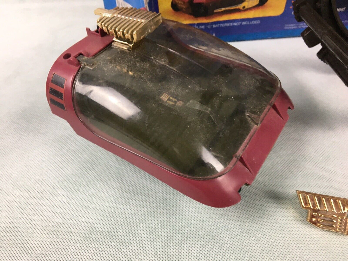 Marvel Secret Wars Doom Roller with box near complete and working