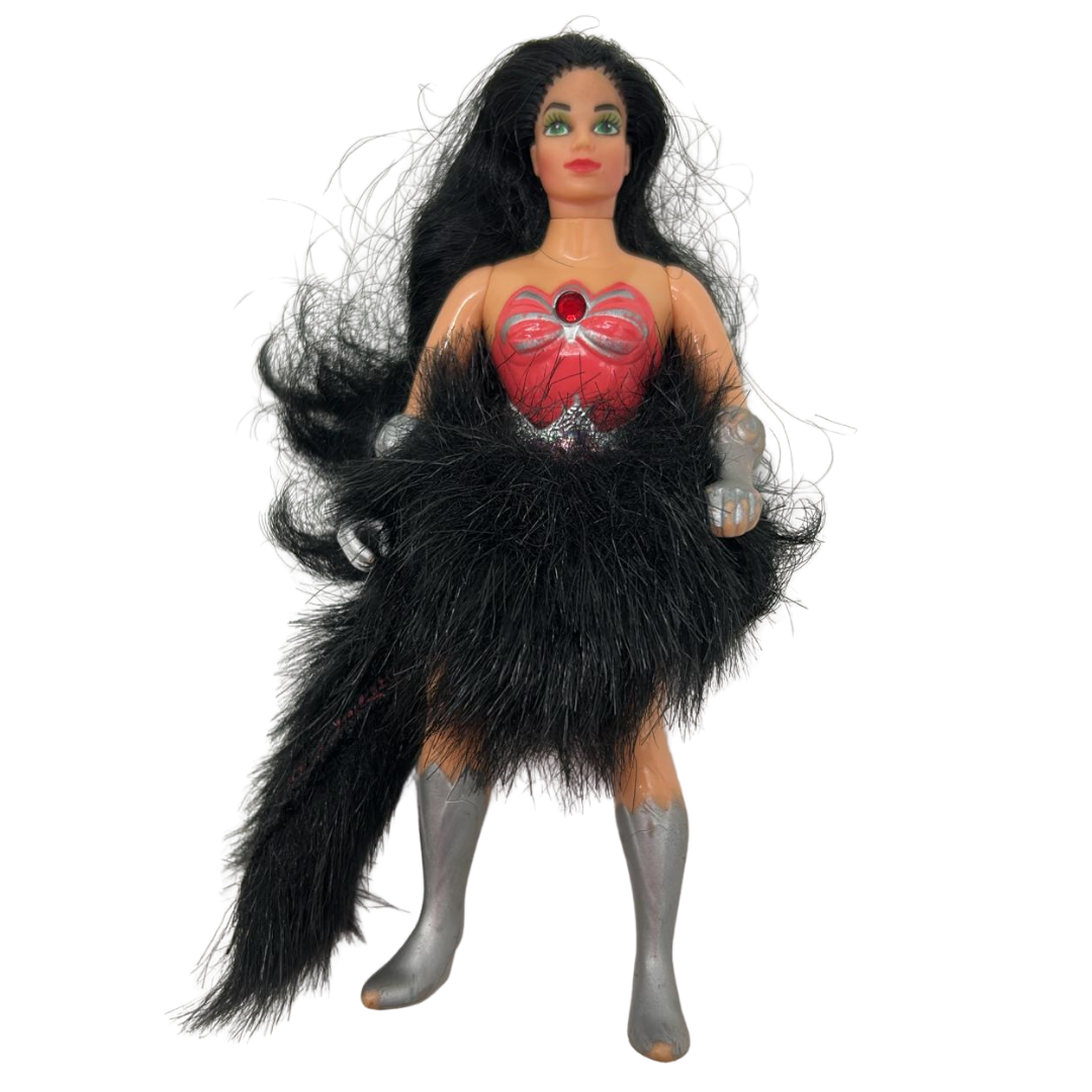 She-Ra Catra figure with shield, mask and tail 1984 Princess of Power 137