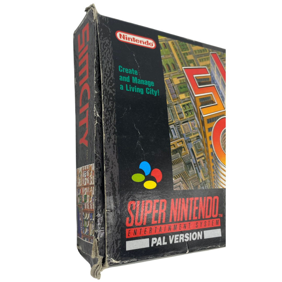 Super Nintendo / SNES Sim City with box and insert
