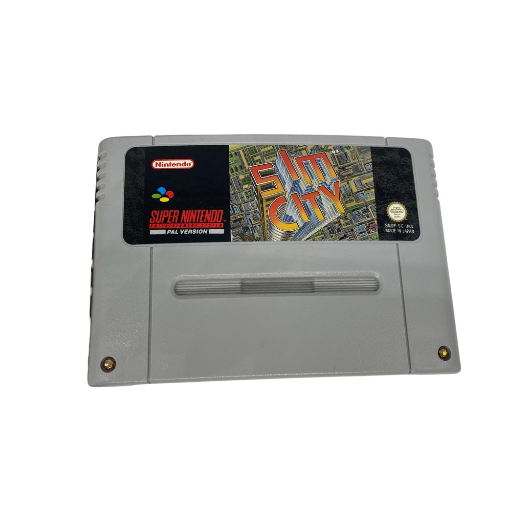 Super Nintendo / SNES Sim City with box and insert