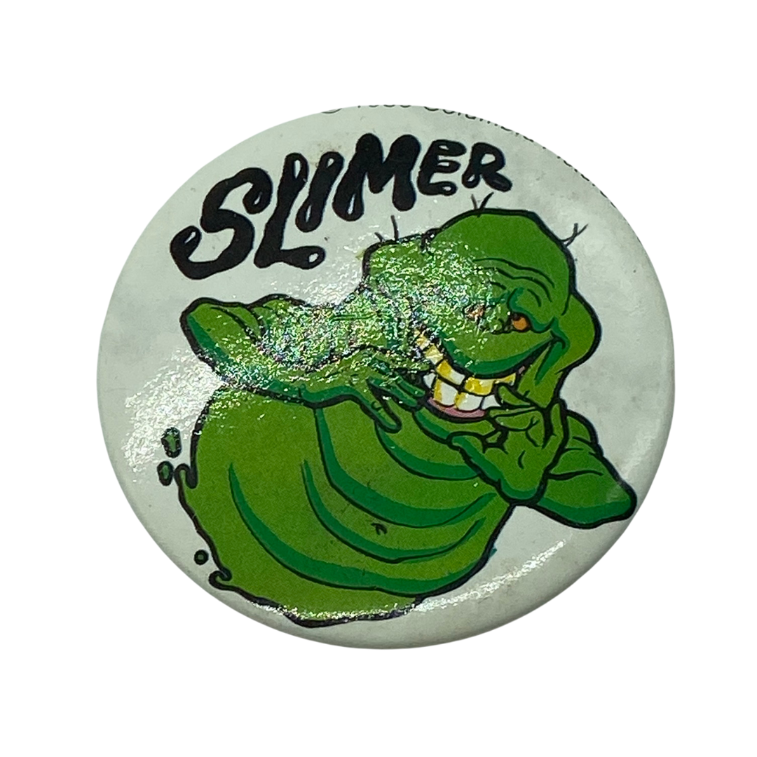 Vintage The Real Ghostbusters 1989 Slimer badge