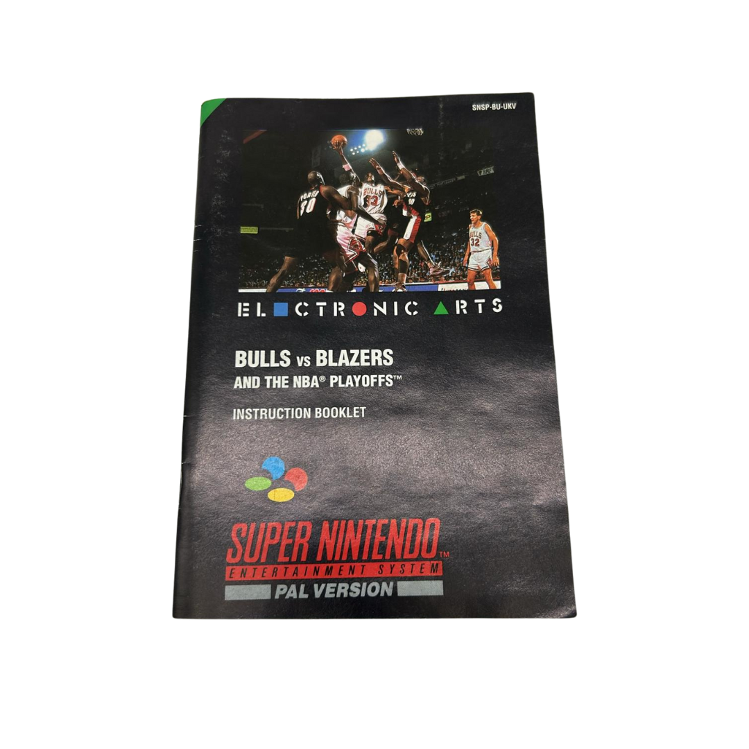 Bulls VS Blazers game with box & instructions Super Nintendo / SNES