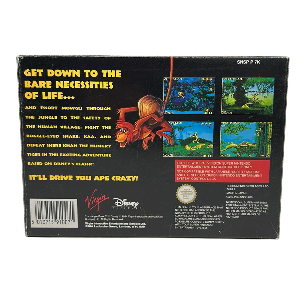 Super Nintendo / SNES Jungle Book with box, insert and instructions