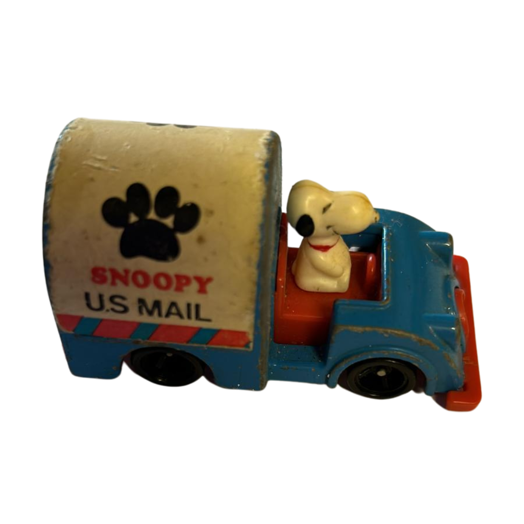 Vintage Snoopy Aviva Peanuts US Mail car, truck, van 1958 / 1966, toy car