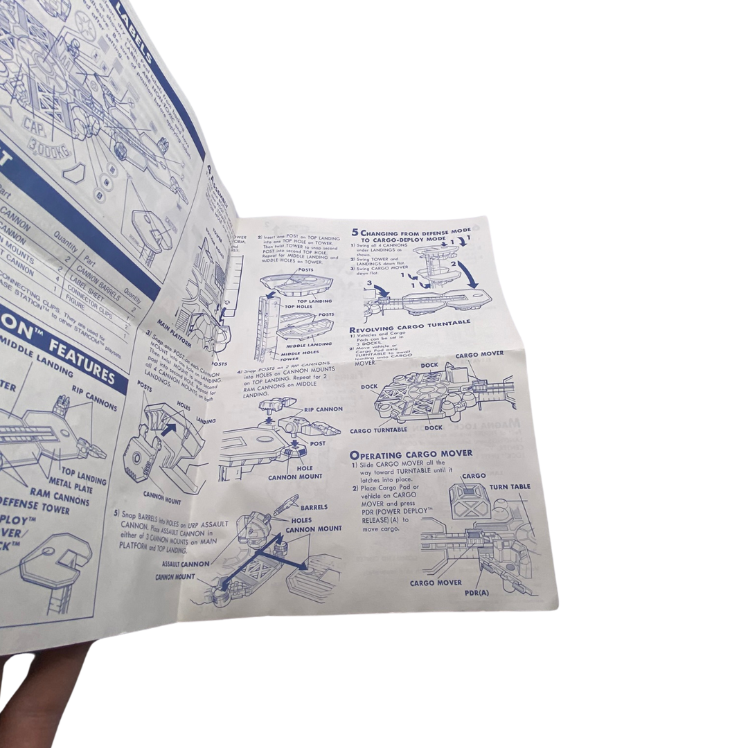 Starcom Starbase Station instructions Coleco