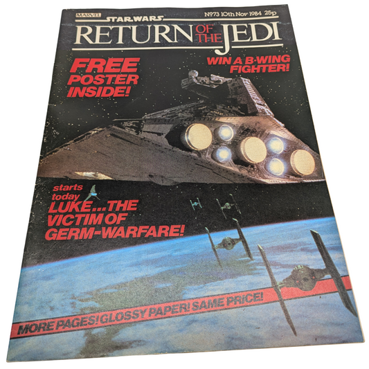 Return of the Jedi No 73 10th November 1984 Star Wars Weekly UK Marvel Comic
