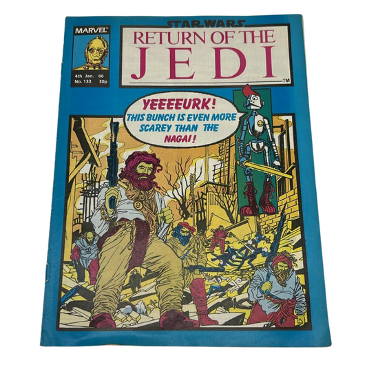 Return of the Jedi No 133 4th January 1986 Star Wars Weekly UK Marvel Comic
