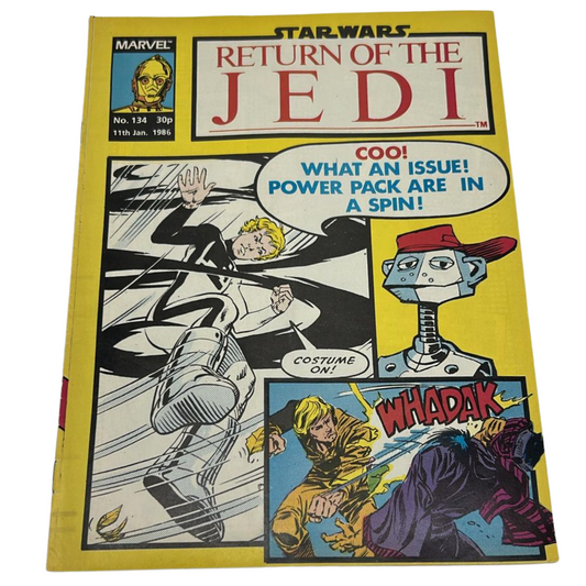 Return of the Jedi No 134 11th January 1986 Star Wars Weekly UK Marvel Comic