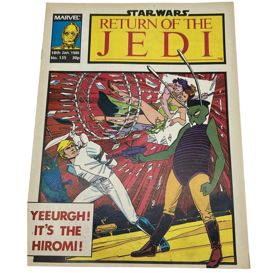 Return of the Jedi No 135 18th January 1986 Star Wars Weekly UK Marvel Comic