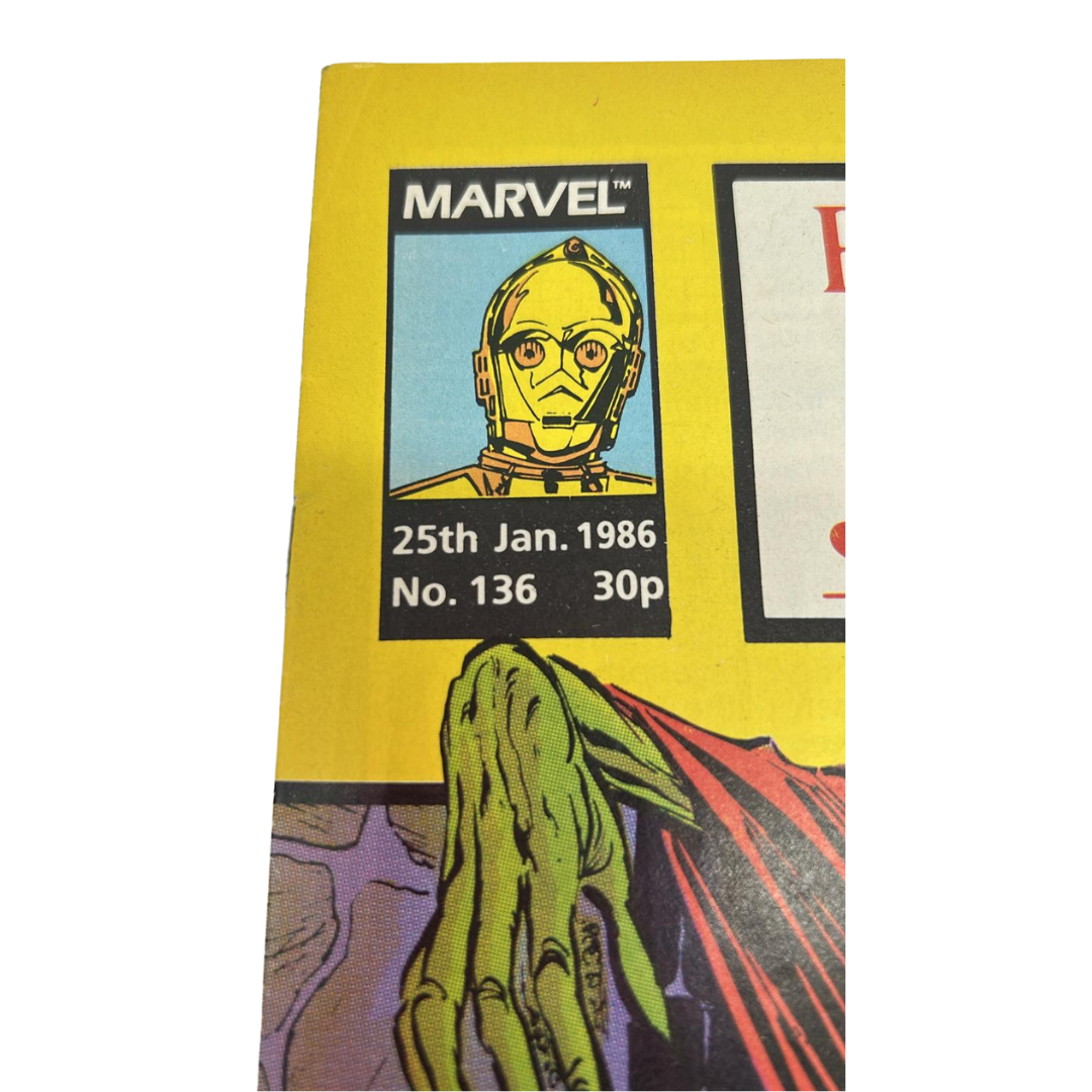 Return of the Jedi No 136 25th January 1986 Star Wars Weekly UK Marvel Comic