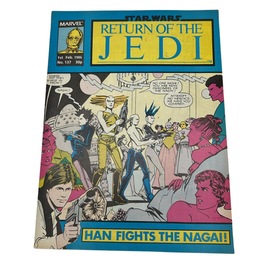 Return of the Jedi No 137 1st February 1986 Star Wars Weekly UK Marvel Comic