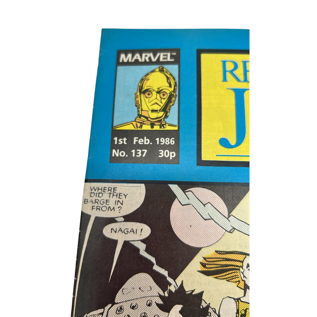 Return of the Jedi No 137 1st February 1986 Star Wars Weekly UK Marvel Comic