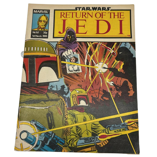 Return of the Jedi No 141 1st March 1986 Star Wars Weekly Comic Boba Fett