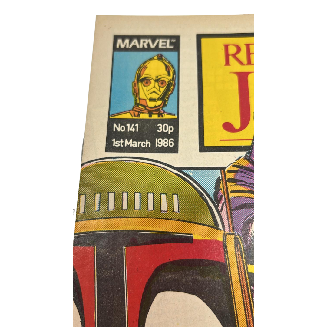 Return of the Jedi No 141 1st March 1986 Star Wars Weekly Comic Boba Fett