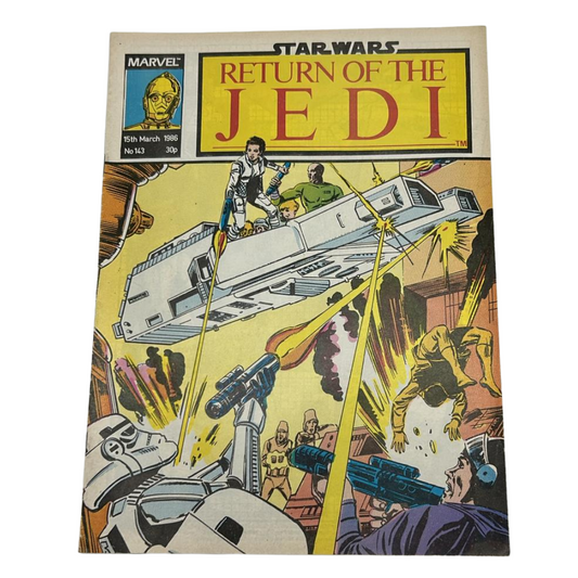 Return of the Jedi No 143 15th March 1986 Star Wars Weekly Comic Marvel