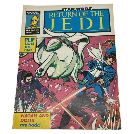 Return of the Jedi No 144 22nd March 1986 Star Wars Weekly Comic Marvel