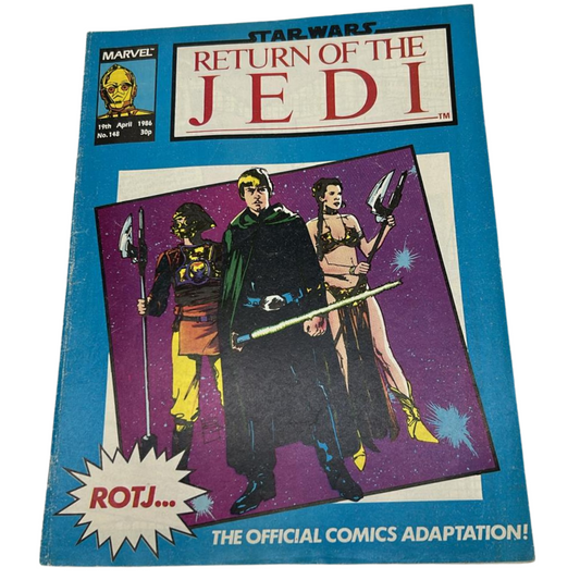 Return of the Jedi No 148 19th April 1986 Star Wars Weekly Comic Marvel
