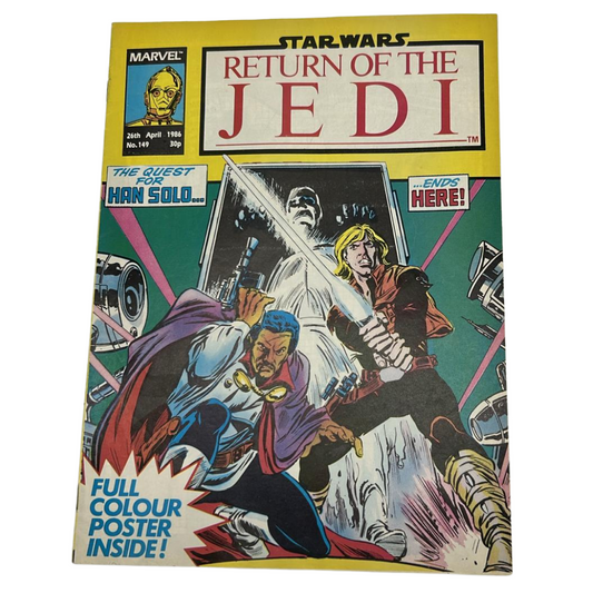 Return of the Jedi No 149 26th April 1986 Star Wars Weekly Comic Marvel