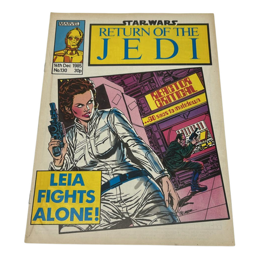 Star Wars Weekly comic Return Of The Jedi #130 14th Dec 1985 Leia Fights Alone