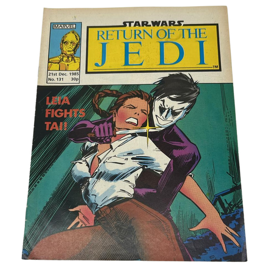 Star Wars Weekly comic Return Of The Jedi #131 21st Dec 1985 Leia Fights Tai