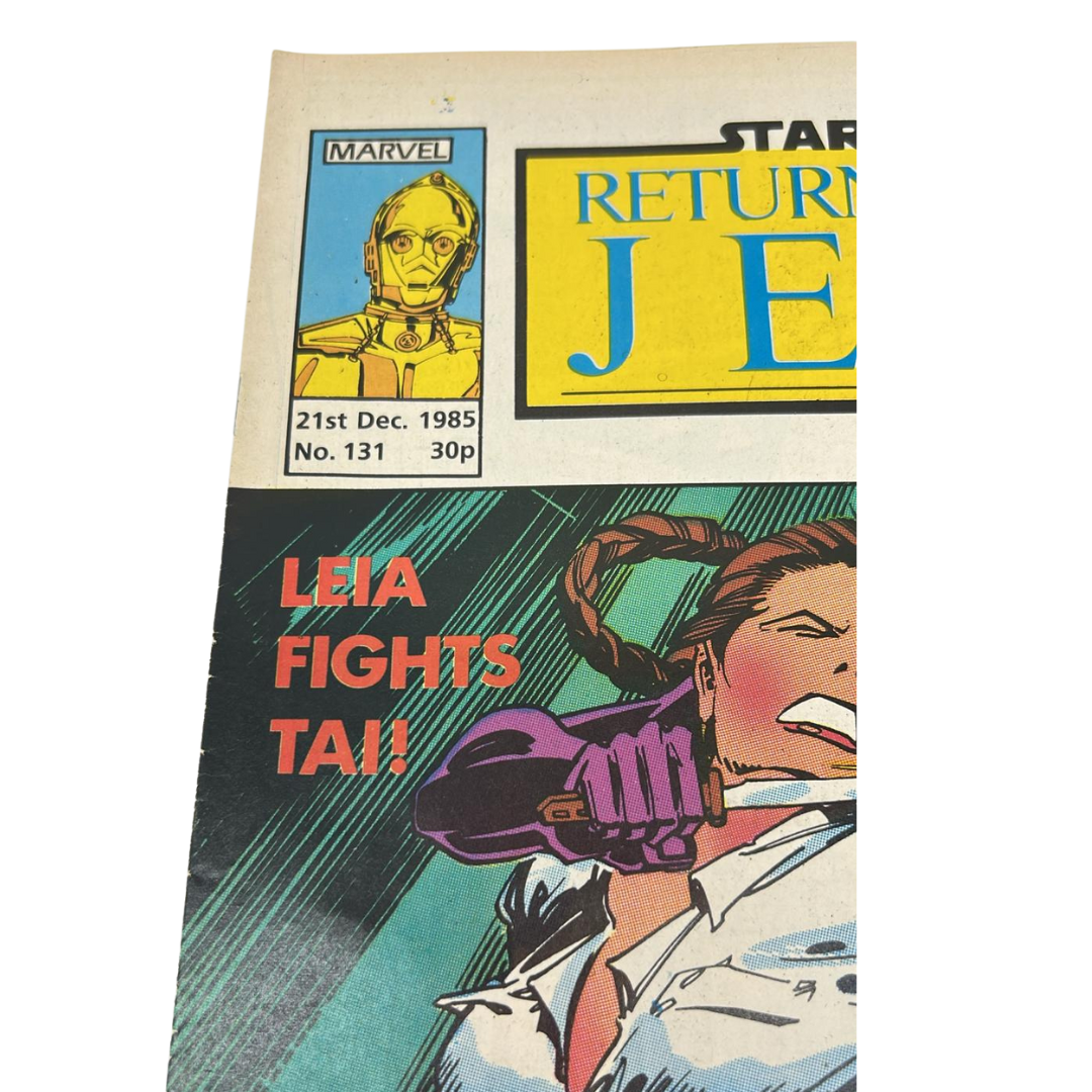 Star Wars Weekly comic Return Of The Jedi #131 21st Dec 1985 Leia Fights Tai