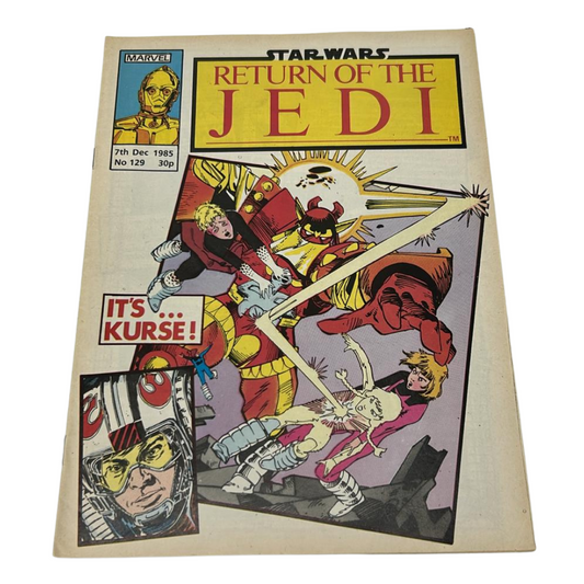 Star Wars Weekly comic Return Of The Jedi #129 7th Dec 1985