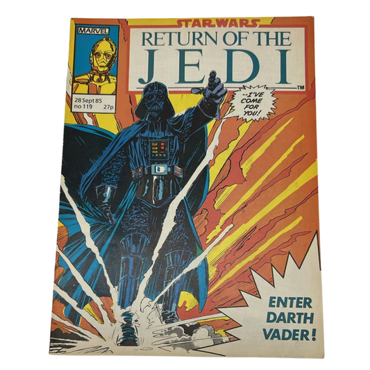 Star Wars Weekly comic Return Of The Jedi #119 28th Sep 1985 Enter Darth Vader