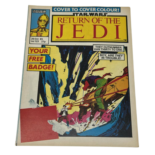 Star Wars Weekly comic Return Of The Jedi #123 26th Oct 1985