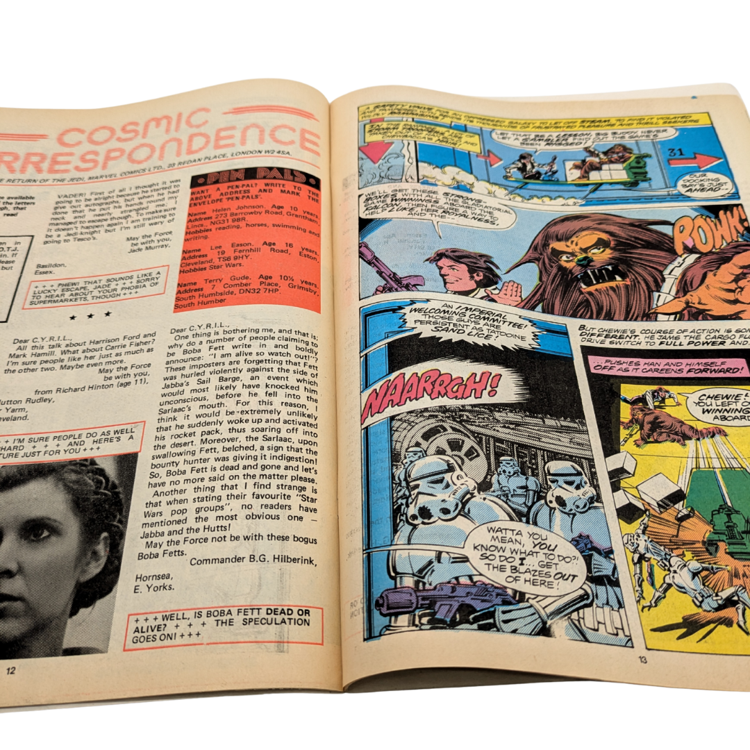 Star Wars Weekly comic #43 April 11th 1984 The threat of Darth Vader