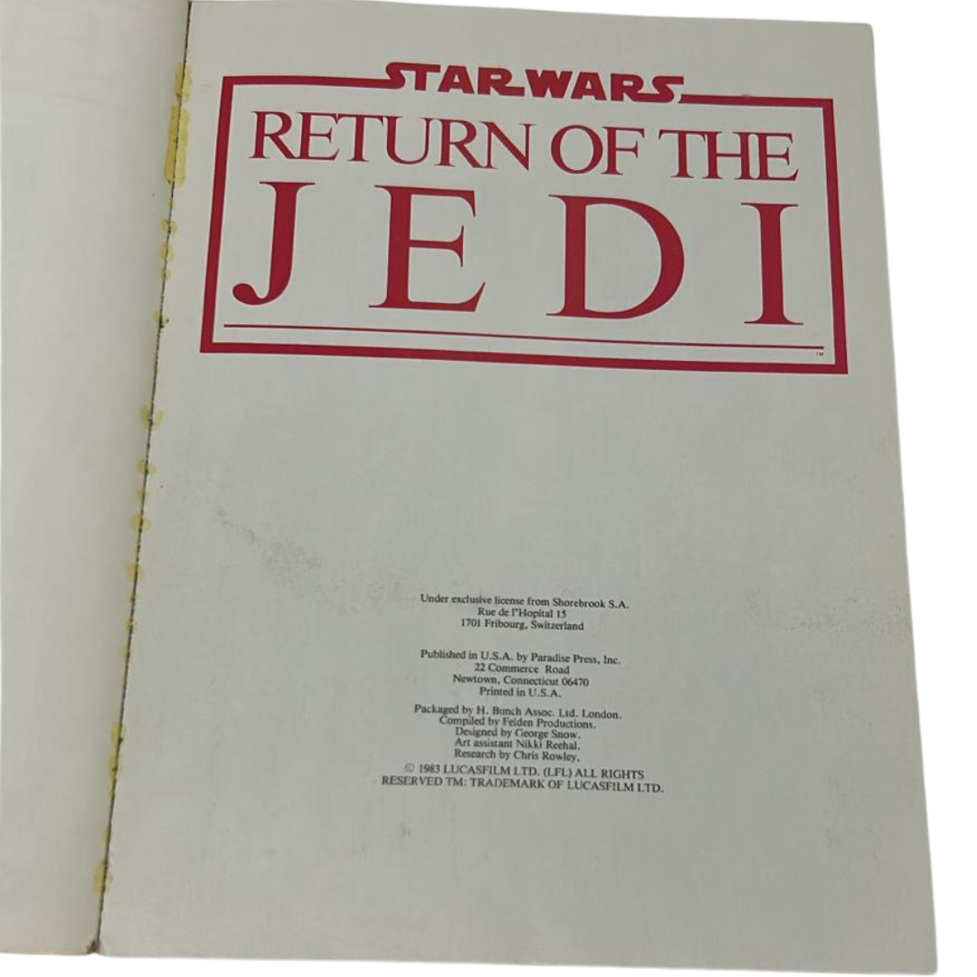 Star Wars Return Of The Jedi Official Collectors Edition 1983