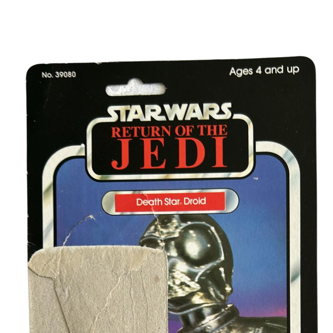 Vintage Star Wars Death Star Droid ROTJ cardback Kenner