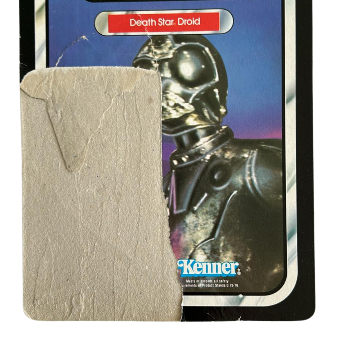 Vintage Star Wars Death Star Droid ROTJ cardback Kenner