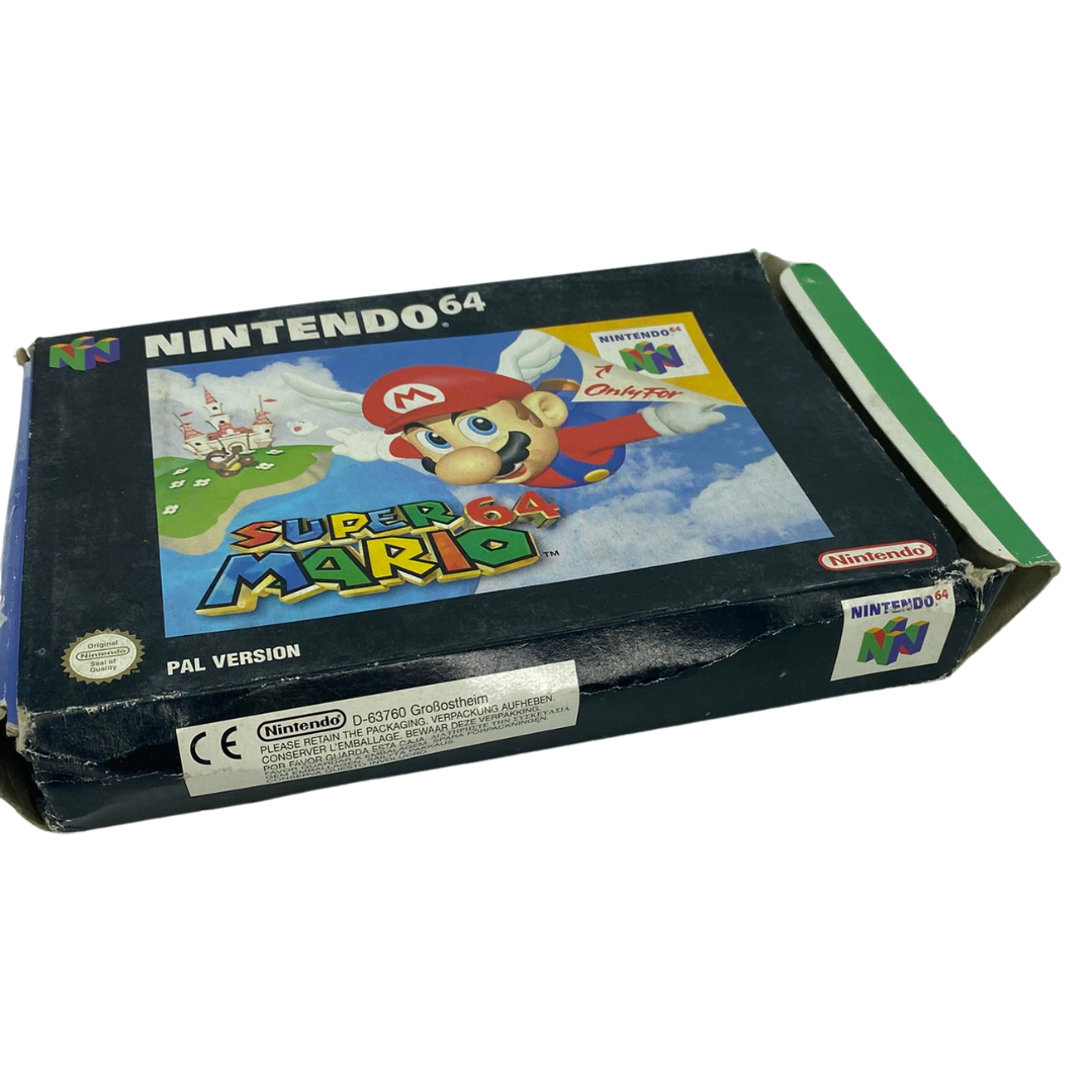 Nintendo 64 / N64 Super Mario 64, game, box, insert instructions