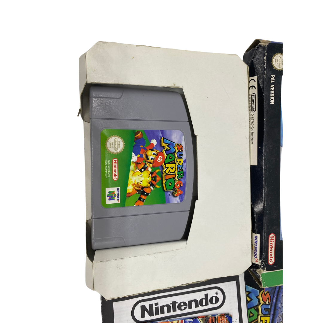 Nintendo 64 / N64 Super Mario 64, game, box, insert instructions