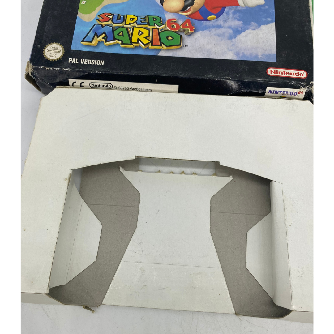 Nintendo 64 / N64 Super Mario 64, game, box, insert instructions