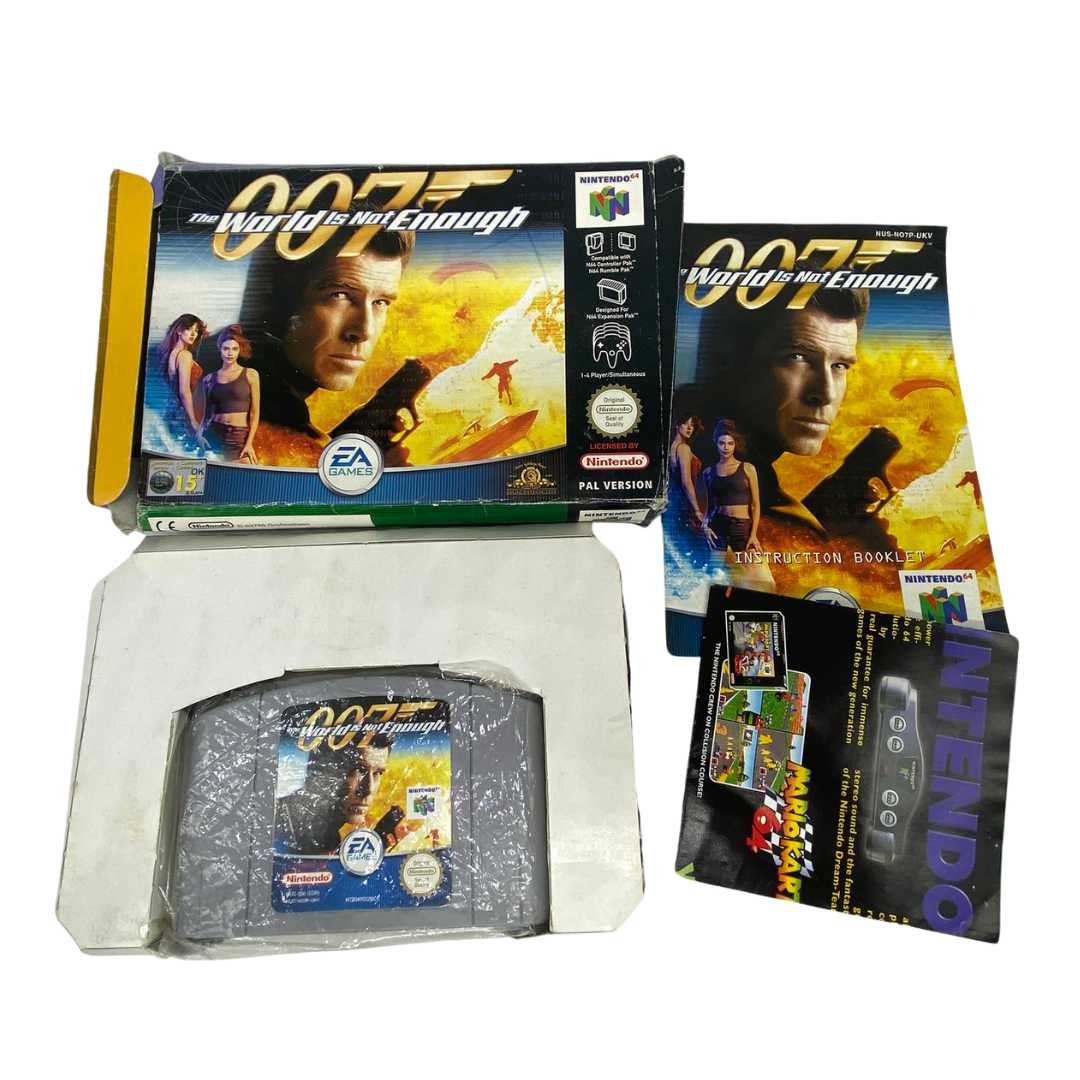 Nintendo 64 / N64 The World Is Not Enough James Bond 007, game box instructions