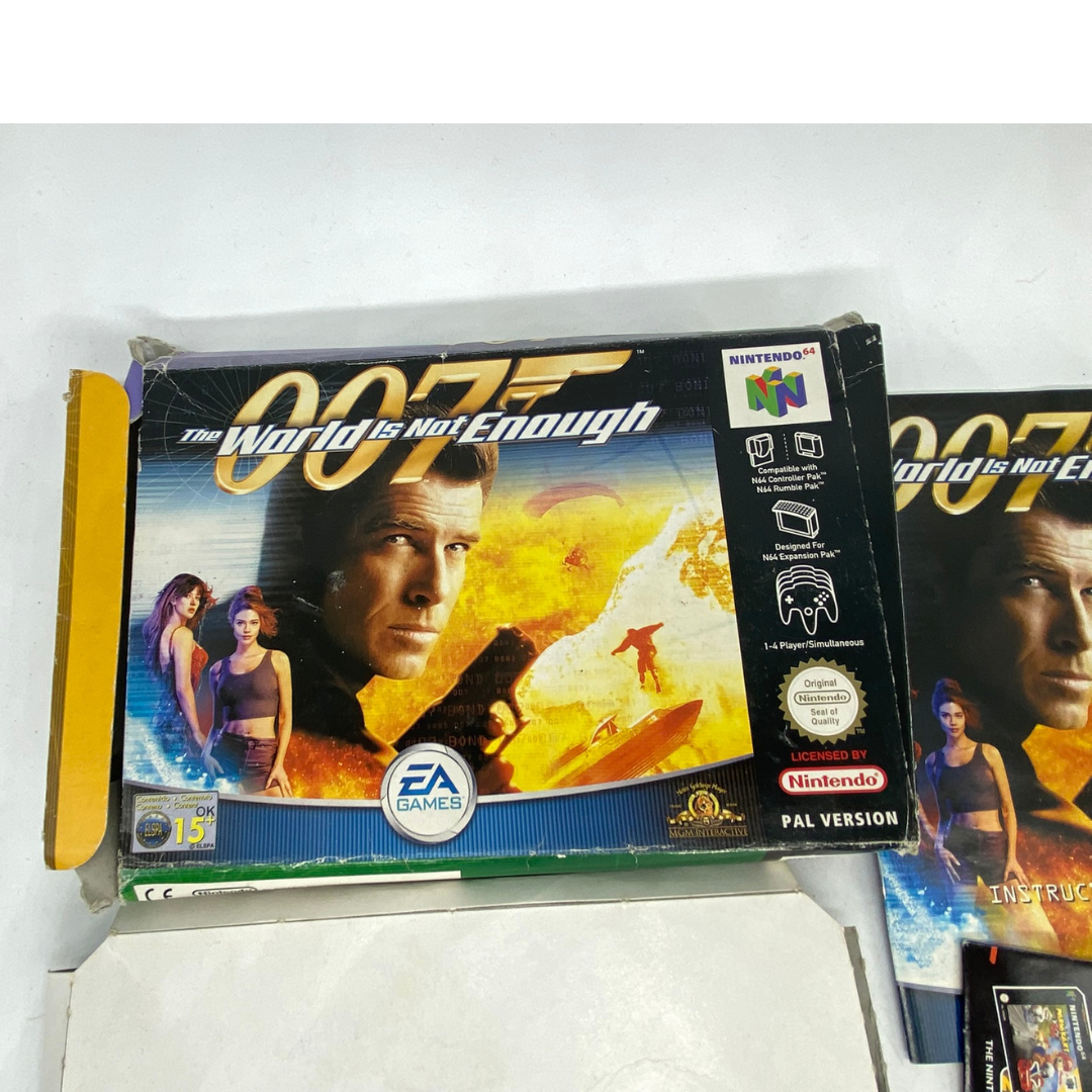 Nintendo 64 / N64 The World Is Not Enough James Bond 007, game box instructions
