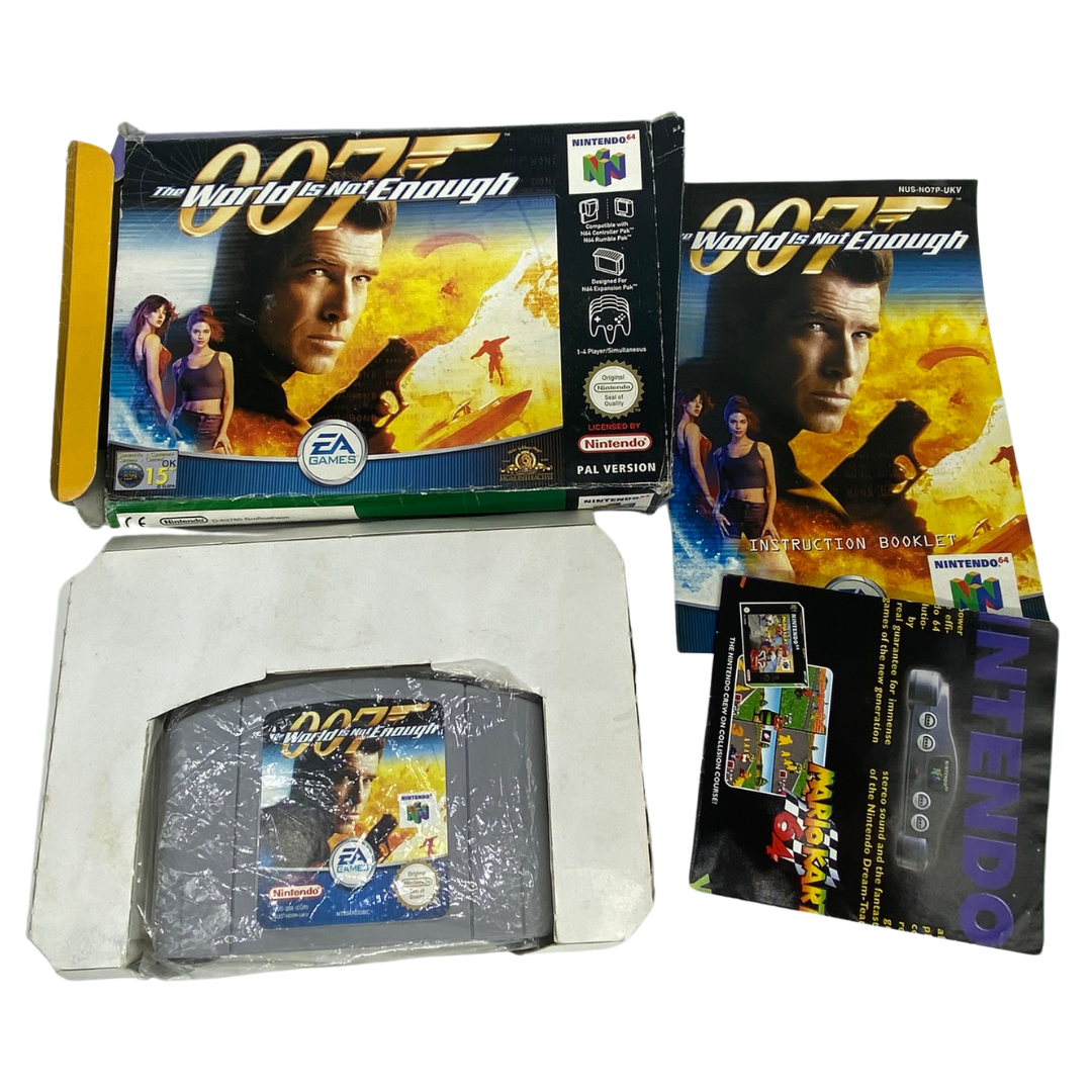 Nintendo 64 / N64 The World Is Not Enough James Bond 007, game box instructions