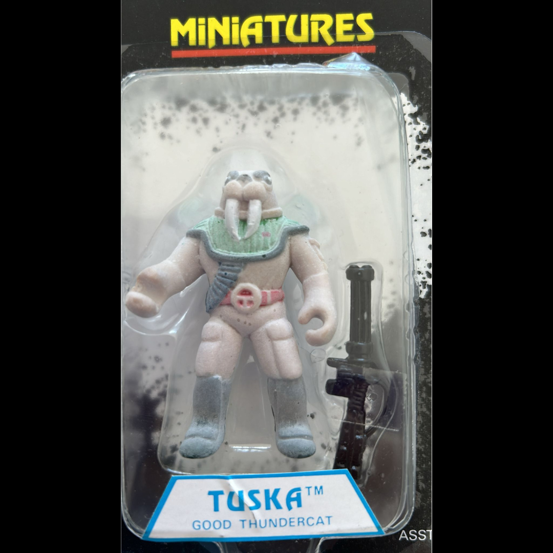 Thundercats Tuska Vintage 1980's Mini Figure Miniatures MOC frosted figure