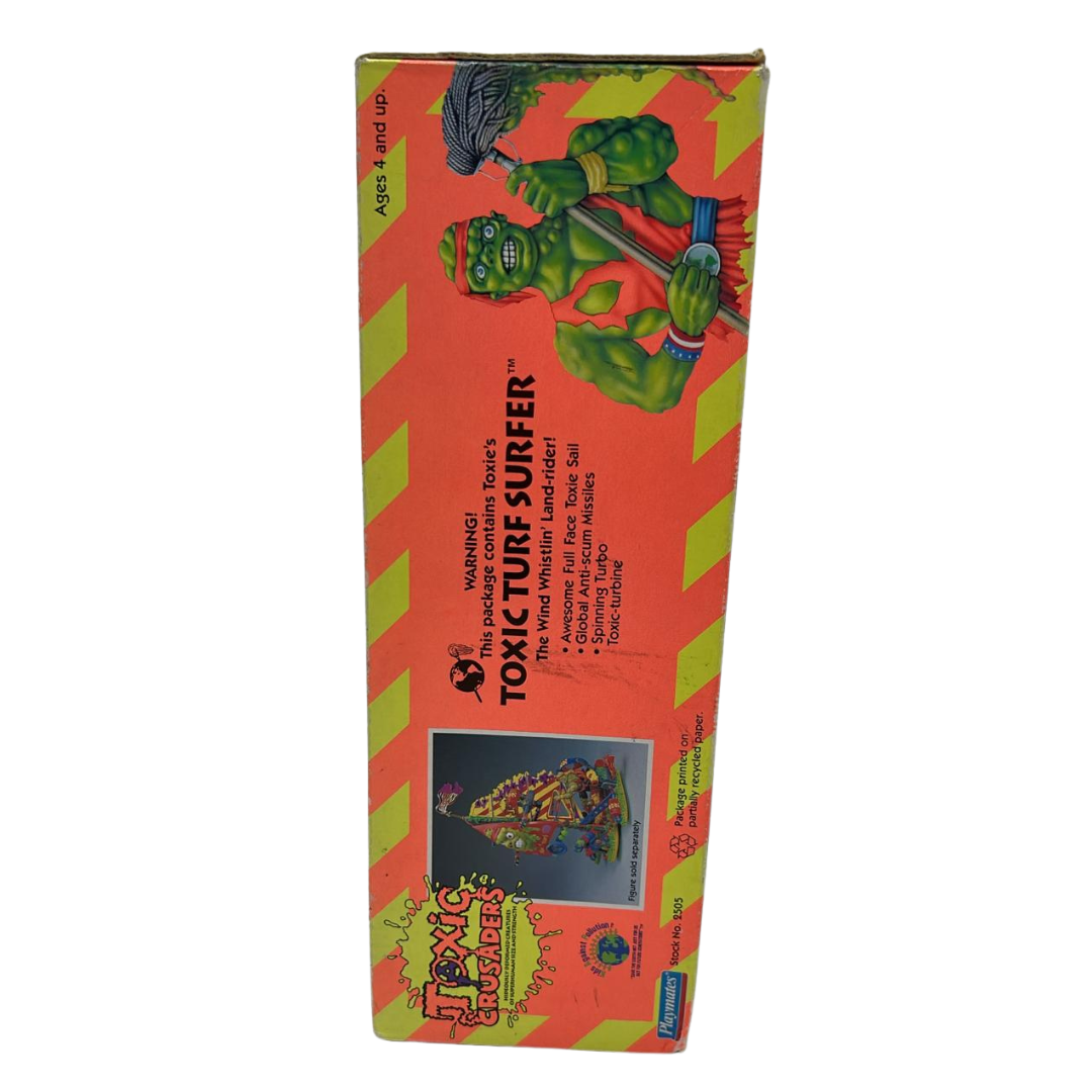 Toxic Crusaders Toxic Turf Surfer in box with unused contents