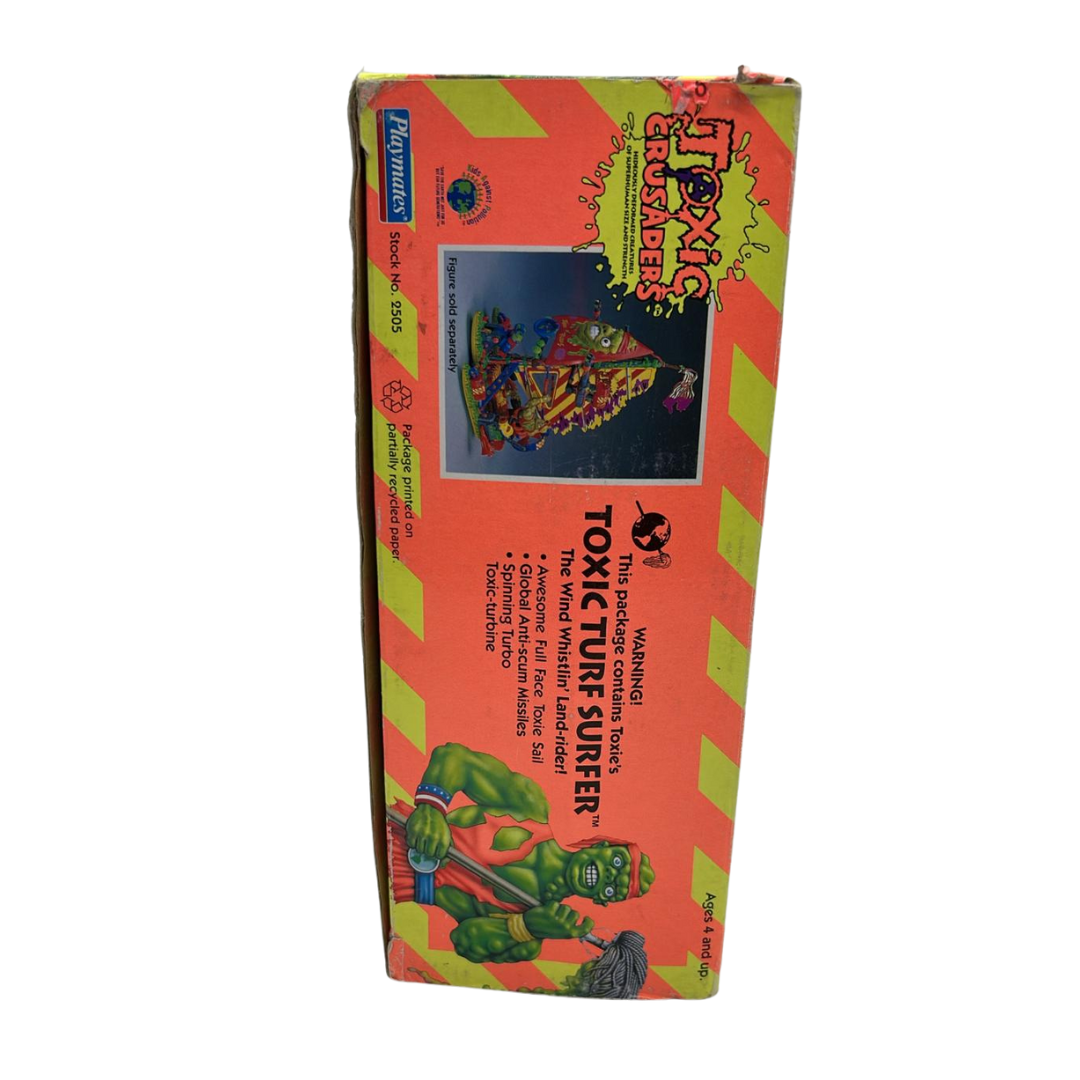 Toxic Crusaders Toxic Turf Surfer in box with unused contents