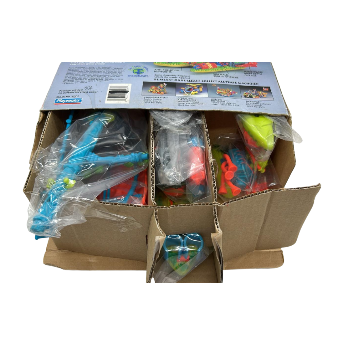 Toxic Crusaders Toxic Turf Surfer in box with unused contents
